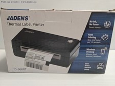JADENS JD-668BT Bluetooth Thermal Shipping Label Printer New Open Box picture