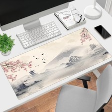 1pc Japanese Mount Fuji Large Mouse Pad - Ultra-Smooth Keyboard Mat with Stitc picture