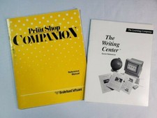 Print Shop Companion & The Writing Center Vintage Quick Reference Manuals picture