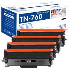 4x Toner Compatible with Brother TN760 MFC-L2750DW L2710DW DCP-L2550DW Printer picture