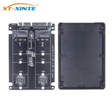 Double Port M.2 SSD to Sata 7+15 22PIN Expansion  Card M.2 to 2.5