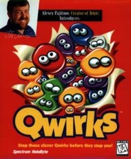 Qwirks PC CD match falling colored creatures puzzle match game by Tetris maker picture