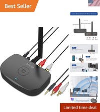 Transform Your Wired Speakers with BE-RCA Long Range Bluetooth Receiver - Black picture