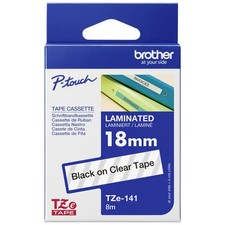 Brother TZE141 TZe-141 Plastic Tape Box Ribbon Color: Clear Neck picture