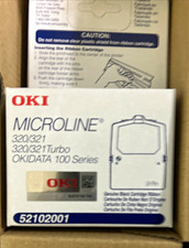 OKI Genuine Black Dot Matrix Ribbon for Microline 320/321 Turbo 52102001 picture