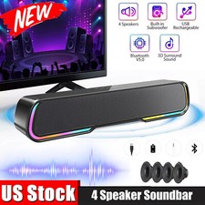 Surround Sound Bar Speaker System Wireless Bluetooth Subwoofer TV Home Theater picture