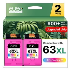 63XL Color Ink Cartridges Replacement for HP Ink 63 Color Ink Cartridges picture