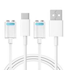 OVECIOPO 2PCS 5MM Magnetic Charging Cables, Rose Charger 5mm, white picture