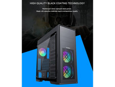 GAMEMAX MASTER 2 Black Tempered Glass USB3.0 and Type C Full Tower ATX Computer picture