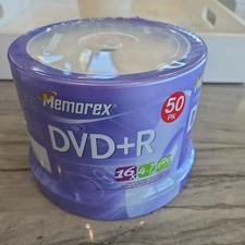 Memorex DVD+R Discs 50 Pack 16X Blank 4.7GB 120 Min Recordable - New/Sealed picture