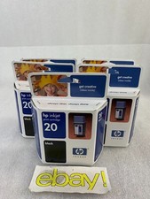 Lot OF 5 SEALED HP Inkjet 20 Black C6614DN Exp Sep Oct/2004  picture