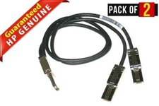 Lot 2 Dell Power Vault TL2000 TL4000 Server Mini-SAS Harness Cable 1.96FT H176G picture