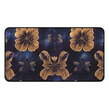 Floral Desk Mat - Cute Flower Pattern Mouse Pad for Workspace picture