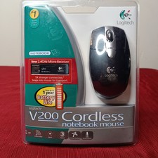 Logitech V200 Cordless Optical Mouse ~ Brand New Factory Sealed picture