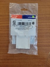 Leviton 41292-2BW - 2U MOS-BLANK MODULE, WHITE, Box of 25 picture