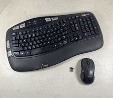 Logitech K530 Comfort Wave Keyboard & M510 Mouse w/ Receiver *SEE DESCRIPTION* picture