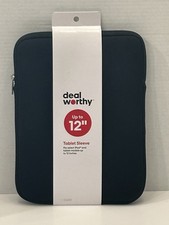 Deal Worthy Black iPad/Tablet Sleeve Fits Models Up to 12