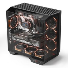 darkFlash Full-Tower ATX Gaming PC Case, Back Plug-in Motherboard, Vertical G... picture