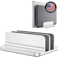 Dual Dock Aluminum Laptop Stand - Fits MacBook & Gaming Laptops Up to 17.3