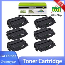 6PK CE255X 55X Black Toner For HP LaserJet Enterprise 500 MFP M525dn M525f P3011 picture
