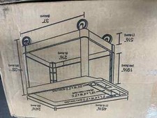 Luxor XLC11-B Two-Shelf Heavy-Duty Utility Cart sealed new picture