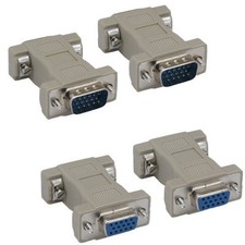 HD15 15 Pin VGA SVGA Male Female M/M F/F Molded Gender Changer PC Video Adapter picture