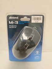 Inland M3 Wired Optical Mouse - Black picture