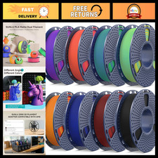 Dual Color PLA 3D Printer Filament 1.75mm - 8 Spools 250g, High Quality, Vibrant picture