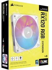 CORSAIR  iCUE LINK RX120 RGB 120mm Expansion White Fan NEW IN BOX picture