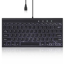 Perixx PERIBOARD-429 Wired Mini Backlit Keyboard - Thin and Silent Scissor Ke... picture