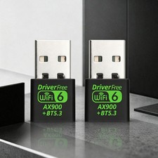 2pcs WIFI 6 Mini USB Bluetooth Adapter Dongle Dual Band for Windows PC 11/10 picture