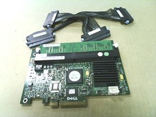 Dell Perc 5/i PCI-E x8 Raid Controller WX072 256MB Memory w/ cables MC360 KC411 picture