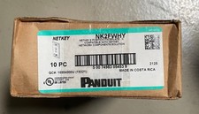  Panduit NetKey NK2FWHY 2-Port Faceplate – 10 Pack – White Flush Mount – Brand N picture