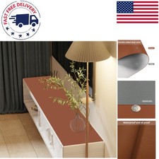 Leather Desk Mat, Dual-Sided 17x72 Inch Protector for Elegant Spaces picture