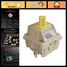 110pcs Pre-Lubed Tactile Banana Mechanical Keyboard Switches - Smooth, Durable, picture