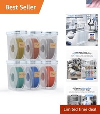 Clear Filament Storage Containers - 6-Pack for Easy Organization & Protection picture