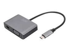 DIGITUS USB Type-C 4K 2in1 Mini DisplayPort+ VGA Graphics Adapter DA-70825 picture