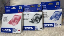 3 Epson Ink Cartridges T054720, T054820, T054920, New Sealed (Use By 2008) picture