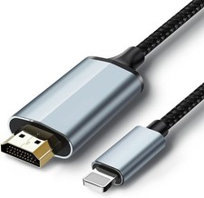 Iulaiven Lightning to HDMI Cable Adapter 1080P HDTV Screen Mirroring Cord 6.6FT picture