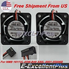 2PCS For NMB 1611VL-05W-B49 A90L-0001-0580#B FANUC Cooling Fan 3Wire 24VDC 0.07A picture