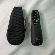 Logitech R400 Wireless Presenter Remote Red Laser Pointer with USB Receiver Case picture