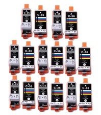 16 Pack PGI-35 CLi-36 Ink Cartridges for Canon iP100 iP110 TR150 (Black + Color) picture