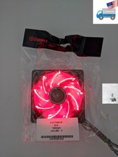 NEW Enermax 80mm x 25mm RED LED 3-pin 12V PC Case Cooling Fan + Screws picture