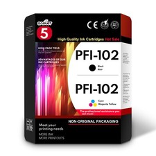 5 Pack PFI-102 Compatible Ink Tank PFI 102 for Canon lmage PROGRAF IPF500 IPF510 picture