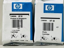New Genuine HP 58 Photo 2PK Ink Cartridges Deskjet 3650, 3845 picture