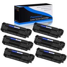 6 Pack Q2612A 12A Toner Compatible for HP LaserJet 3015 3020 3030 3050 3052 3055 picture