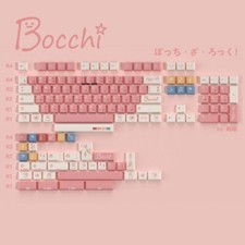 140 Keycaps BOCCHI THE ROCK Cherry Height PBT Anime Pink For Cherry MX Keyboard picture
