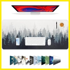 Mouse Pad For Gaming,Forest Background Pattern XXL XL Large Mouse Mat Long Ex... picture