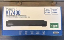 VisionTek VT7400 Triple 4K Display Dock 100W PD USB-C DisplayLink - NEW SEALED picture