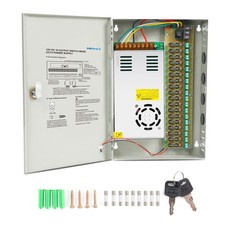18 Port Channel 12V 2A CCTV Power Supply Box AC-DC Distributed Cabinet 1.5/1/0.5 picture